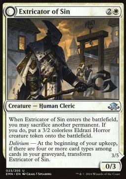 Extricator of Sin / Extricator of Flesh - Eldritch Moon (Uncommon) [EMN-23]