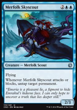 Merfolk Skyscout⁣ - Conspiracy: Take the Crown⁣ (Uncommon)⁣ [115]