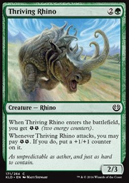 Thriving Rhino⁣ - Kaladesh⁣ (Common)⁣ [171]