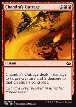 Chandra's Outrage⁣ - Modern Masters 2017⁣ (Common)⁣ [92]