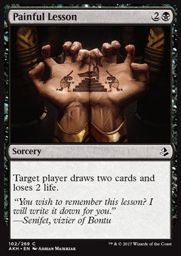 Painful Lesson⁣ - Amonkhet⁣ (Common)⁣ [102]