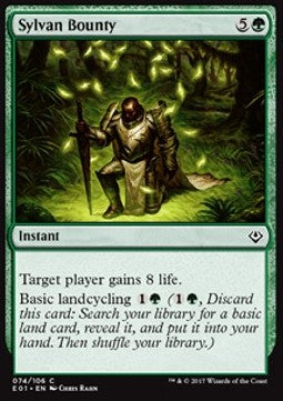 Sylvan Bounty⁣ - Archenemy: Nicol Bolas⁣ (Common)⁣ [74]