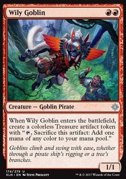 Wily Goblin⁣ - Ixalan⁣ (Uncommon)⁣ [174]