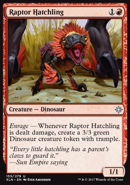 Raptor Hatchling⁣ - Ixalan⁣ (Uncommon)⁣ [155]