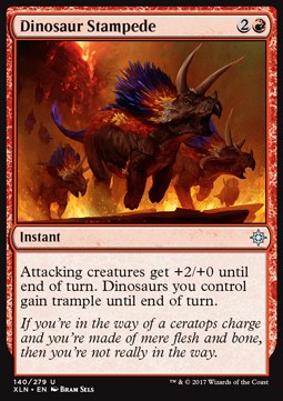 Dinosaur Stampede⁣ - Ixalan⁣ (Uncommon)⁣ [140]