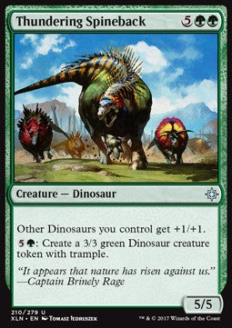 Thundering Spineback⁣ - Ixalan⁣ (Uncommon)⁣ [210]
