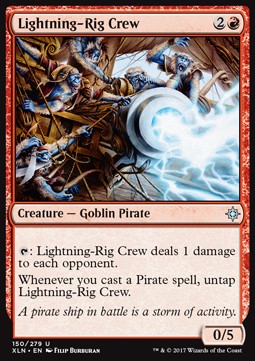 Lightning-Rig Crew⁣ - Ixalan⁣ (Uncommon)⁣ [150]