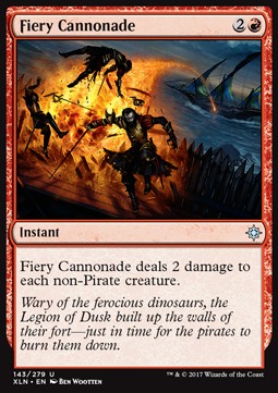 Fiery Cannonade⁣ - Ixalan⁣ (Uncommon)⁣ [143]