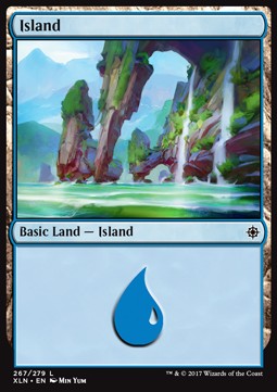 Island (V.4)⁣ - Ixalan⁣ (Land)⁣ [267]