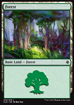 Forest (V.4)⁣ - Ixalan⁣ (Land)⁣ [279]