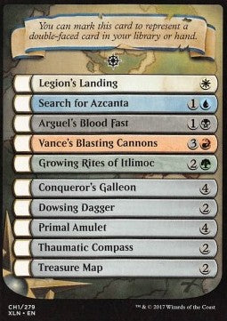 Double-Faced Card Proxy Checklist - Ixalan (Tip Card) [XLN-CH1]