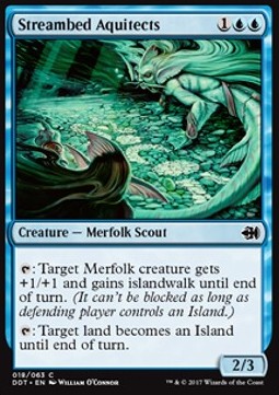 Streambed Aquitects⁣ - Duel Decks: Merfolk vs. Goblins⁣ (Common)⁣ [18]