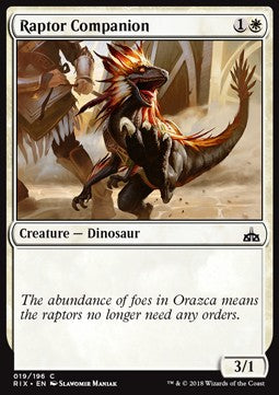 Raptor Companion⁣ - Rivals of Ixalan⁣ (Common)⁣ [19]