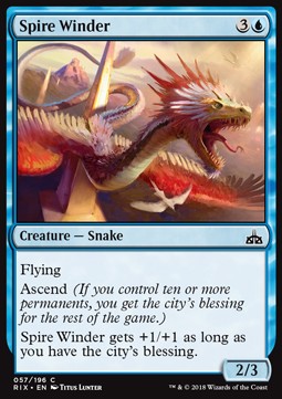 Spire Winder⁣ - Rivals of Ixalan⁣ (Common)⁣ [57]
