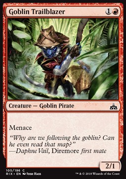 Goblin Trailblazer⁣ - Rivals of Ixalan⁣ (Common)⁣ [105]