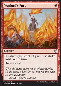 Warlord's Fury⁣ - Dominaria⁣ (Common)⁣ [151]