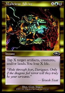 Malicious Advice⁣ - Planeshift⁣ (Common)⁣ [114]