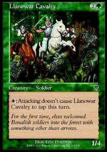 Llanowar Cavalry⁣ - Invasion⁣ (Common)⁣ [195]