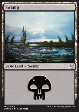Swamp (V.4) - Dominaria (Land) [DOM-261]