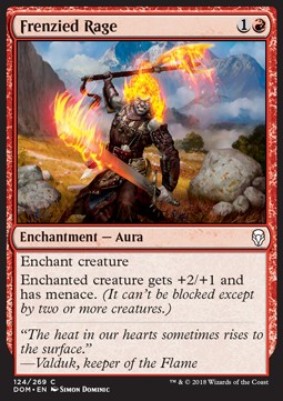 Frenzied Rage⁣ - Dominaria⁣ (Common)⁣ [124]