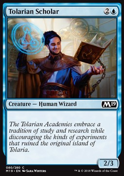 Tolarian Scholar⁣ - Core 2019⁣ (Common)⁣ [80]