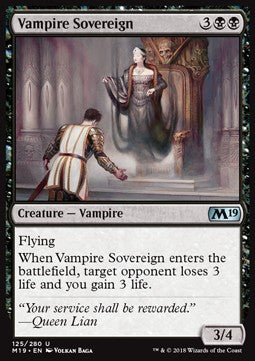 Vampire Sovereign⁣ - Core 2019⁣ (Uncommon)⁣ [125]