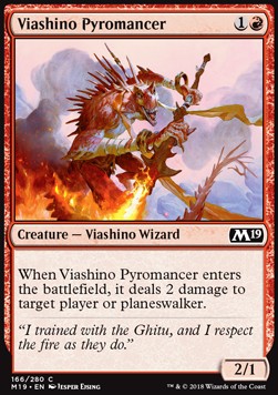 Viashino Pyromancer⁣ - Core 2019⁣ (Common)⁣ [166]