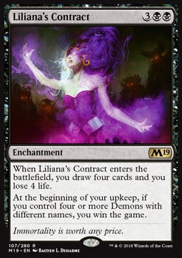 Liliana's Contract⁣ - Core 2019⁣ (Rare)⁣ [107]