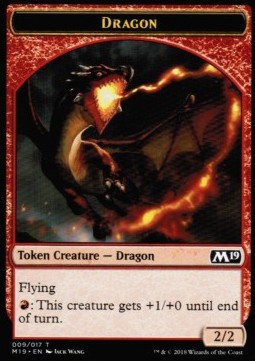 Dragon Token (Red 2/2) - Core 2019 (Token) [M19-T09]