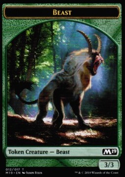 Beast Token (Green 3/3) - Core 2019 (Token) [M19-T12]