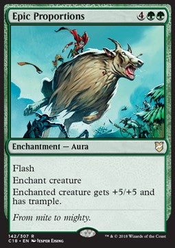 Epic Proportions⁣ - Commander 2018⁣ (Rare)⁣ [142]