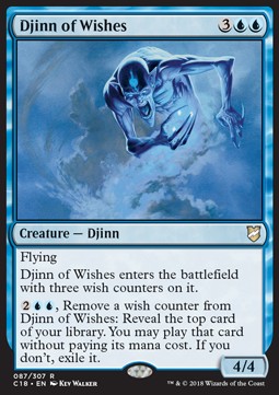 Djinn of Wishes⁣ - Commander 2018⁣ (Rare)⁣ [87]