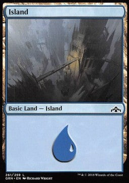 Island⁣ - Guilds of Ravnica: Extras⁣ (Land)⁣ [261]