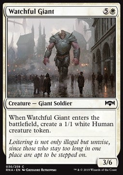 Watchful Giant⁣ - Ravnica Allegiance⁣ (Common)⁣ [30]