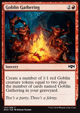 Goblin Gathering⁣ - Ravnica Allegiance⁣ (Common)⁣ [104]