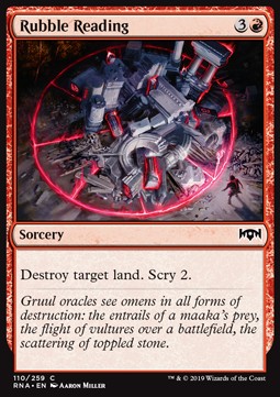 Rubble Reading⁣ - Ravnica Allegiance⁣ (Common)⁣ [110]