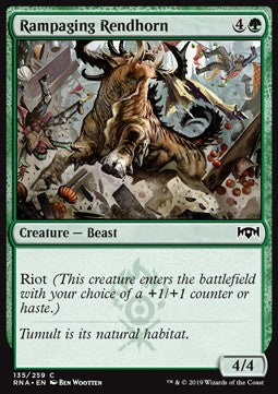Rampaging Rendhorn⁣ - Ravnica Allegiance⁣ (Common)⁣ [135]