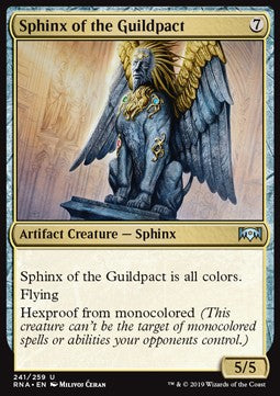 Sphinx of the Guildpact⁣ - Ravnica Allegiance⁣ (Uncommon)⁣ [241]
