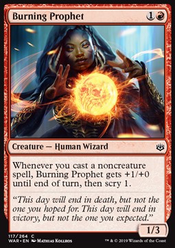 Burning Prophet⁣ - War of the Spark⁣ (Common)⁣ [117]