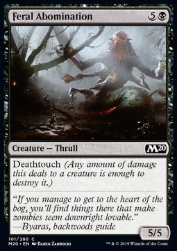 Feral Abomination⁣ - Core 2020⁣ (Common)⁣ [101]