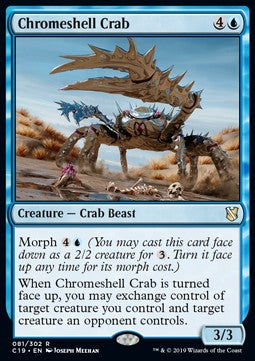Chromeshell Crab⁣ - Commander 2019⁣ (Rare)⁣ [81]