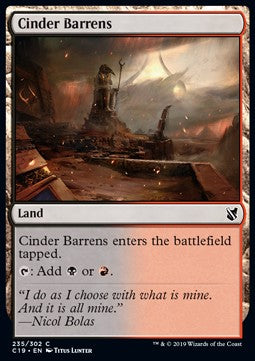 Cinder Barrens⁣ - Commander 2019⁣ (Common)⁣ [235]