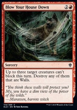 Blow Your House Down⁣ - Throne of Eldraine⁣ (Common)⁣ [114]