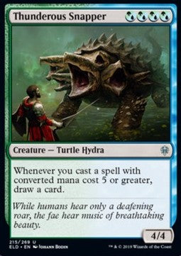 Thunderous Snapper⁣ - Throne of Eldraine⁣ (Uncommon)⁣ [215]