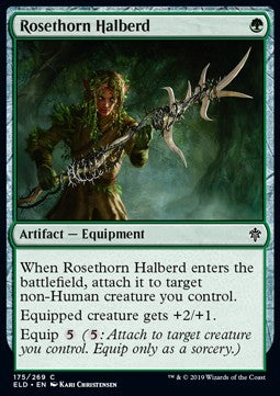 Rosethorn Halberd⁣ - Throne of Eldraine⁣ (Common)⁣ [175]