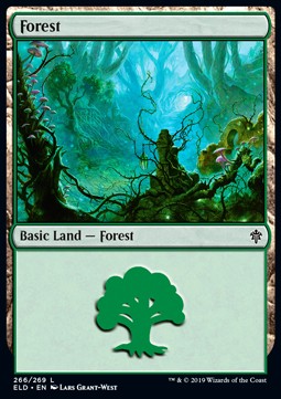 Forest (V.1)⁣ - Throne of Eldraine⁣ (Land)⁣ [266]