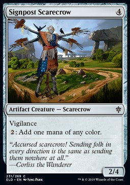 Signpost Scarecrow⁣ - Throne of Eldraine⁣ (Common)⁣ [231]