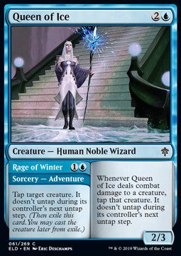 Queen of Ice // Rage of Winter⁣ - Throne of Eldraine⁣ (Common)⁣ [61]