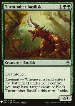 Turntimber Basilisk⁣ - Mystery Booster⁣ (Uncommon)⁣ [76]