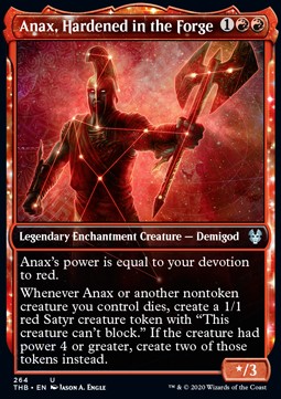 Anax, Hardened in the Forge⁣ - Theros Beyond Death: Extras⁣ (Uncommon)⁣ [264]